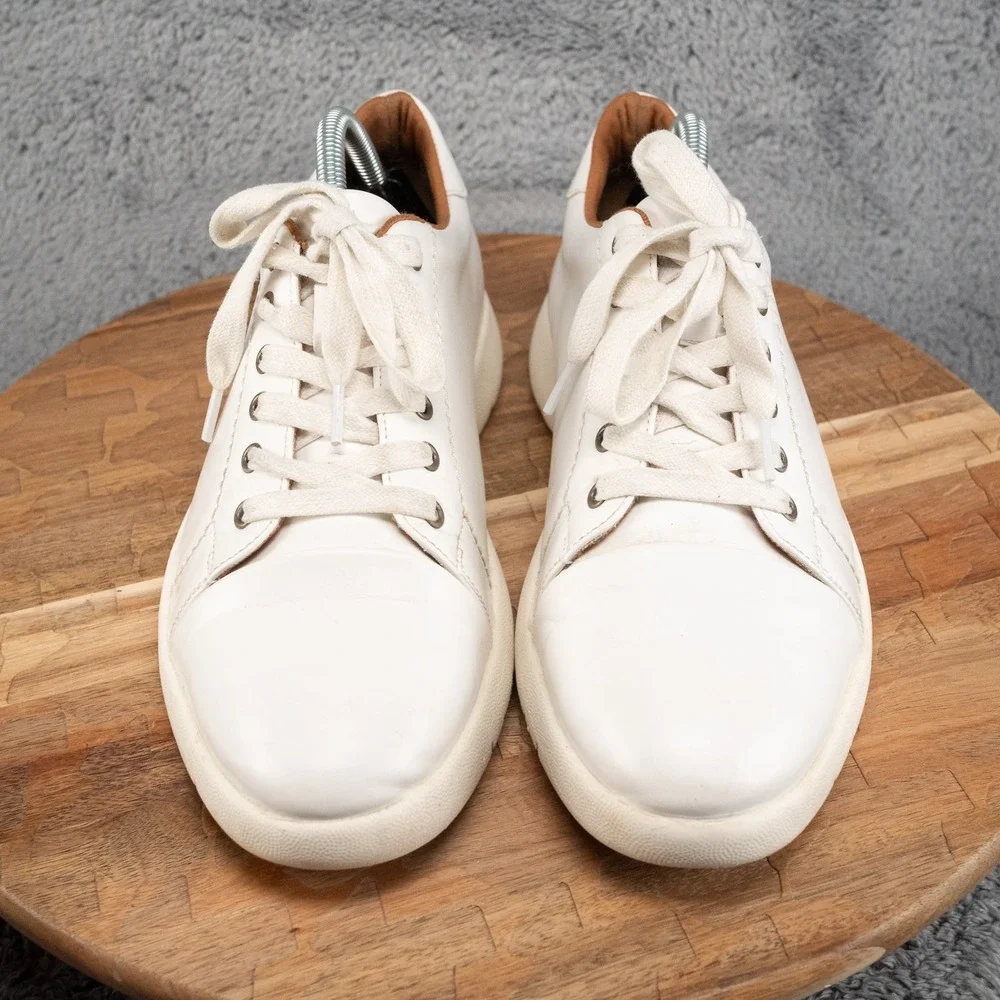 Stacy Adams Howell Mens Lace Up Casual Lifestyle Shoes Sneakers Size 9 M White